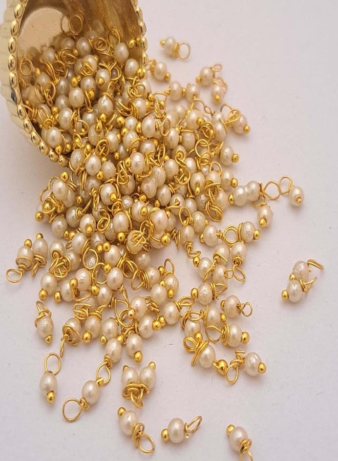 meryCraft Gold Finish Seed Loreals Pearl Beads for Jewellery Making, Jhumki & Necklace Making, Beading,Embroidery & Art&Crafts,Size: 3 Mm Pack of 20 Grms - Image 1